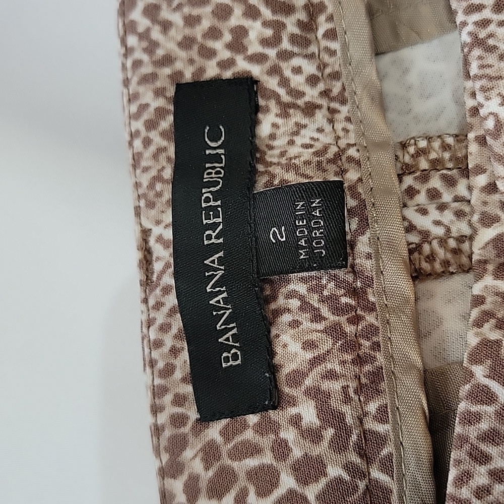 Banana Republic Leopard Print Trousers Womens Pants. Size 2 - Picture 5 of 14